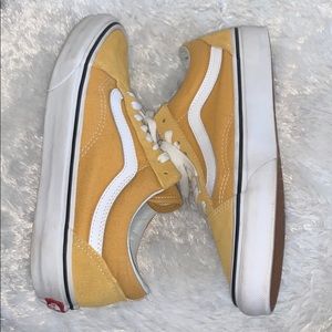 Yellow and White Vans